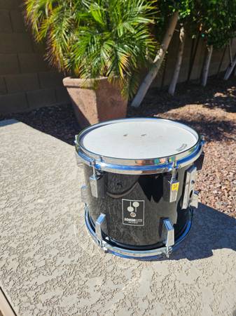 Sonor Sonorlite 1980's - Graphite Gloss Lacquer 12 X 10 Tom 1
