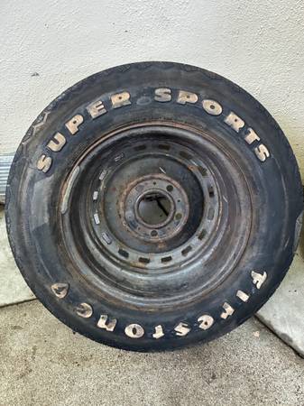 Vintage Firestone Super Sports G60-15 tire 1970's 1