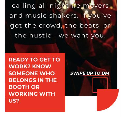 Seeking night life event promoter — Generous pay 💰 1