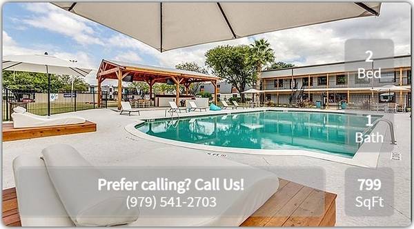 $850 / 2br - 799ft2 - Every Moment Counts: Make This Place Yours! (College Station)63884892498689121