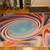 New 3D Multi color vortex optical illusion low pile area mat 9x6 3 thumbnail