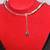 LC Liz Claiborne gold & silver clunky beaded necklace 16" long + 4" ex 4 thumbnail