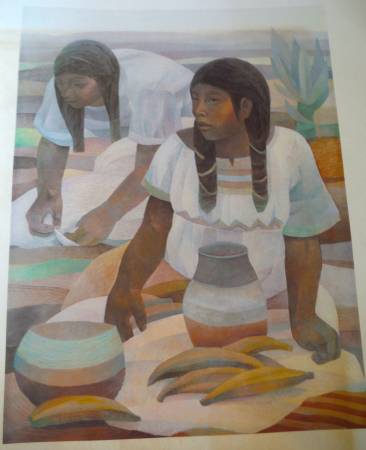 Native Indigenous Lithograph Art - Titled ~ Common Bond 1