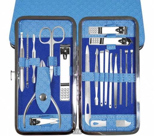 1 Set Manicure Cutters Compact Nail Scissors Tool Stainless Steel Comf 1