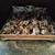 Asian Brown hand painted DRUM COFFEE TABLE 15 thumbnail