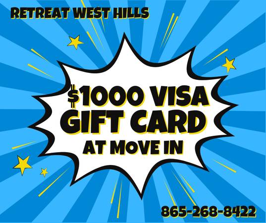 $1,179 / 1br - 576ft2 - 1 bed, 1 bath- all updated in West Knox with $1000 Visa Gift card! (knoxville)63815695571843120