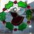 Handmade Large Stained Glass Christmas Holly Wreath Angel 6 thumbnail
