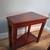 2 Cherry Wedge End Tables with Shelf 3 thumbnail