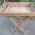 PATIO TEAK VINTAGE TRAY TABLE ON STAND 1 thumbnail