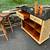 BAMBOO Tiki bar on wheels /man cave garage bar PUB / Hawaii decor 7 thumbnail
