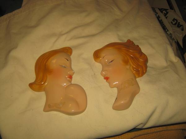 Art Deco Wall Lady Faces 1