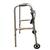 Drive Medical Folding Walker, Adjustable w/ 5" Wheels (New) 6 thumbnail