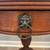 Antique Round Pedestal Claw Foot Drum Side Table With Lion Head Drawer Pull 5 thumbnail