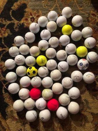 60 used golf balls 1