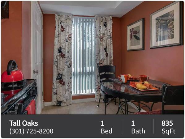 $1,630 / 1br - 835ft2 - ¡Listo para alquilar! Casa de 1 habitación y 1 baño. ¡Conócenos! (Laurel)63896275617410122