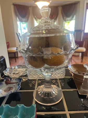 Glass compote from 1900 1