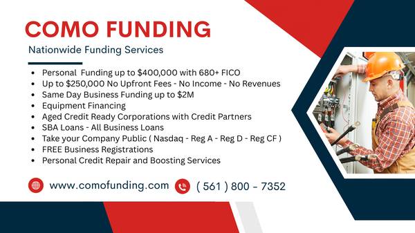 BAD CREDIT? - RAISE UP TO $500K with a CREDIT PARTNER 1
