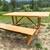 Beautifully Handmade rustic picnic table 1 thumbnail