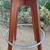 Vintage walnut leg swivel end table/game table 4 thumbnail