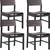PU Leather Dining Chairs Set of 4, Mid Century Brown Leather Dining Room Chairs 1 thumbnail