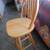 2 Light Wood Swivel Bar Stools – $50 (Sturdy, Great Style, Need Refini 1 thumbnail