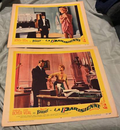 Brigitte Bardot "La Parisienne"  2 original 11"x14" posters 1
