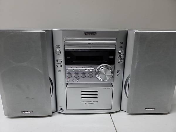 Sharp MiniStereo Shelf System Sharp Xl-Hp500 3 Cd Am Fm Cassette Stere 1