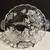 25th Anniversary clear glass serving plate w/ handles & silver overlay 2 thumbnail