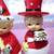 🎁i💗*OMG MR. & MRS. Christmas Holly SNOW COUPLE Set WOW⭐VHTF 3 thumbnail