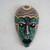 African Hand Crafted Wood Native Tribal Folk Art Mask Wall Decor 1 thumbnail