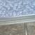 VNTG Retro silver + white 50s cracked ice pattern Formica + chrome table 7 thumbnail