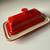 RARE MINT LE CREUSET RED CHERRY BUTTER DISH COLLECTIBLE 3 thumbnail