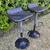 Modern Outdoor Wicker Espresso Metal Frame Swivel Adjustable Height Bar Stools 2 thumbnail