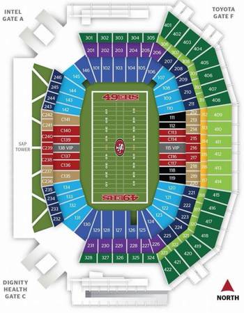 49ers Entradas - Nivel Inferior - Sin Sol/Lluvia - Comida y Bebidas Gratis - $1 (Fairfield)63440679431169121