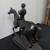 Charles Valton, French (1851-1918) Large Bronze Figure - Man/Horse 6 thumbnail