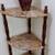 Vintage Granite and Wood 3-tier Shelf Display Marble 1 thumbnail