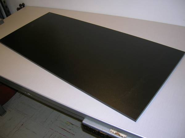 ABS Plastic Sheet Stock 1/2''  (Black) 18''x41'' 1