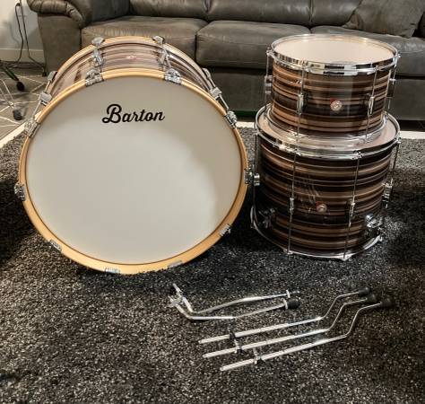 Barton Drums - Essential Birch 3 piece Pismo Bartex Wrap - Excellent! 1