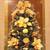 Decorated Pre Lit Potted Christmas Tree 42” Copper Gold  Poinsettia 1 thumbnail