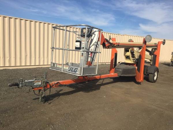 Tow Behind Aerial Boom Lift 2016 JLG T500J 50' Platform with Jib Porta 1