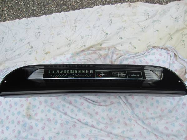 1963 Impala dash instrument cluster assembly. 1