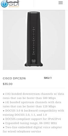 Technicolor Cable Modem 1
