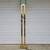 Hollywood Regency Heavy Brass and Glass Floor Lamp 11 thumbnail