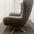 Tufted Swivel Chair & Ottoman Faux Leather Brown" by Project 62. 5 thumbnail
