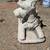 3 large vintage  statues, old...DOG, rabbit...and bunny pot holder 12 thumbnail