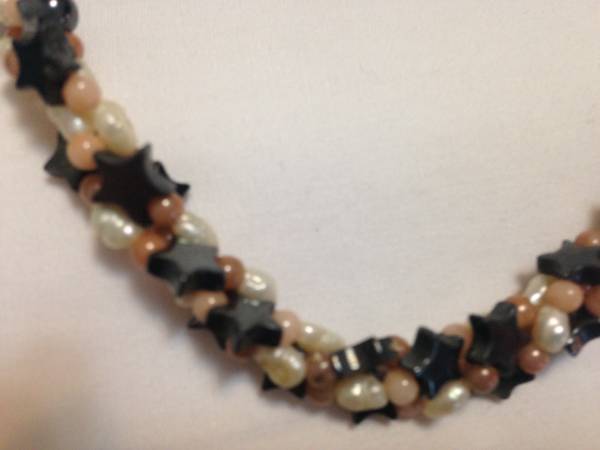 17" Charcoal Gray and White Seed Pearl Necklace - $33 (Upper East Side)63471259945603121