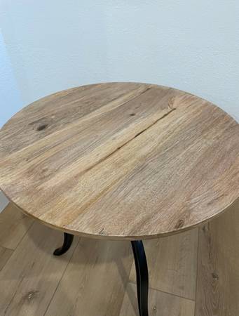 New Round San Clemente Adjustable Height End Table 1