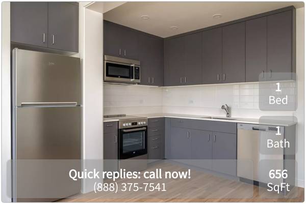 Gorgeous new construction! Get yourself a brand new 1 bed, 1 bath! 1