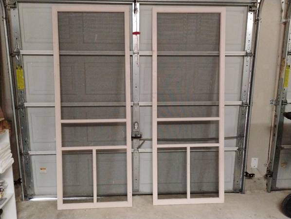 2 Wooden Screen Doors 1
