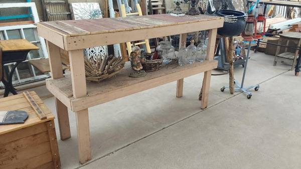 Wood Work Table / Tool bench / Gardening Potting Bench 1